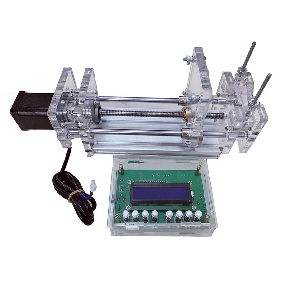 Schlauchpumpe, 1-150 ml Labor-Mikrospritzenpumpe Desktop-Präzisions-Elektro-Injektionspumpe Mini-Antriebspumpe Flüssigkleberspender DC 12 V(Upgrade Model)