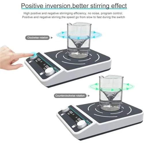 Digitaler Magnetrührer Mit Großem Fassungsvermögen Für Laborzwecke, Einstellbare Drehzahl 50-1500 U/Min, Ideal Zum Mischen Von Lösungen In Laboren,5l