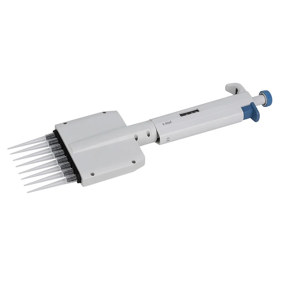 Mikropipette, Pipette 8-Kanal 5-50μl Variables Volumen Manuell einstellbare mechanische Laborwerkzeug