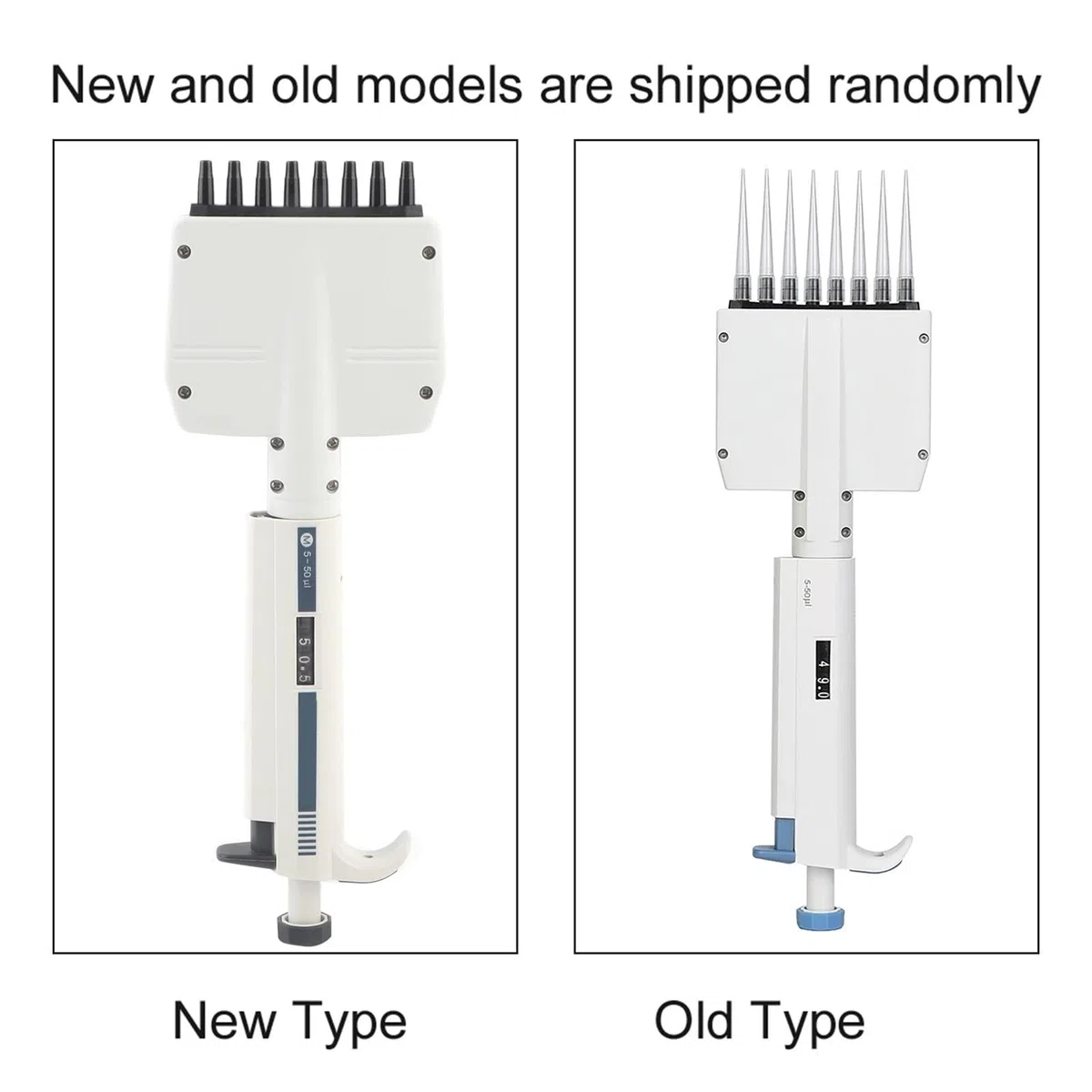 Mikropipette, Pipette 8-Kanal 5-50μl Variables Volumen Manuell einstellbare mechanische Laborwerkzeug