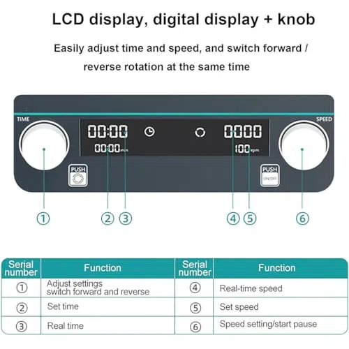 Digitaler Magnetrührer Mit Großem Fassungsvermögen Für Laborzwecke, Einstellbare Drehzahl 50-1500 U/Min, Ideal Zum Mischen Von Lösungen In Laboren,5l