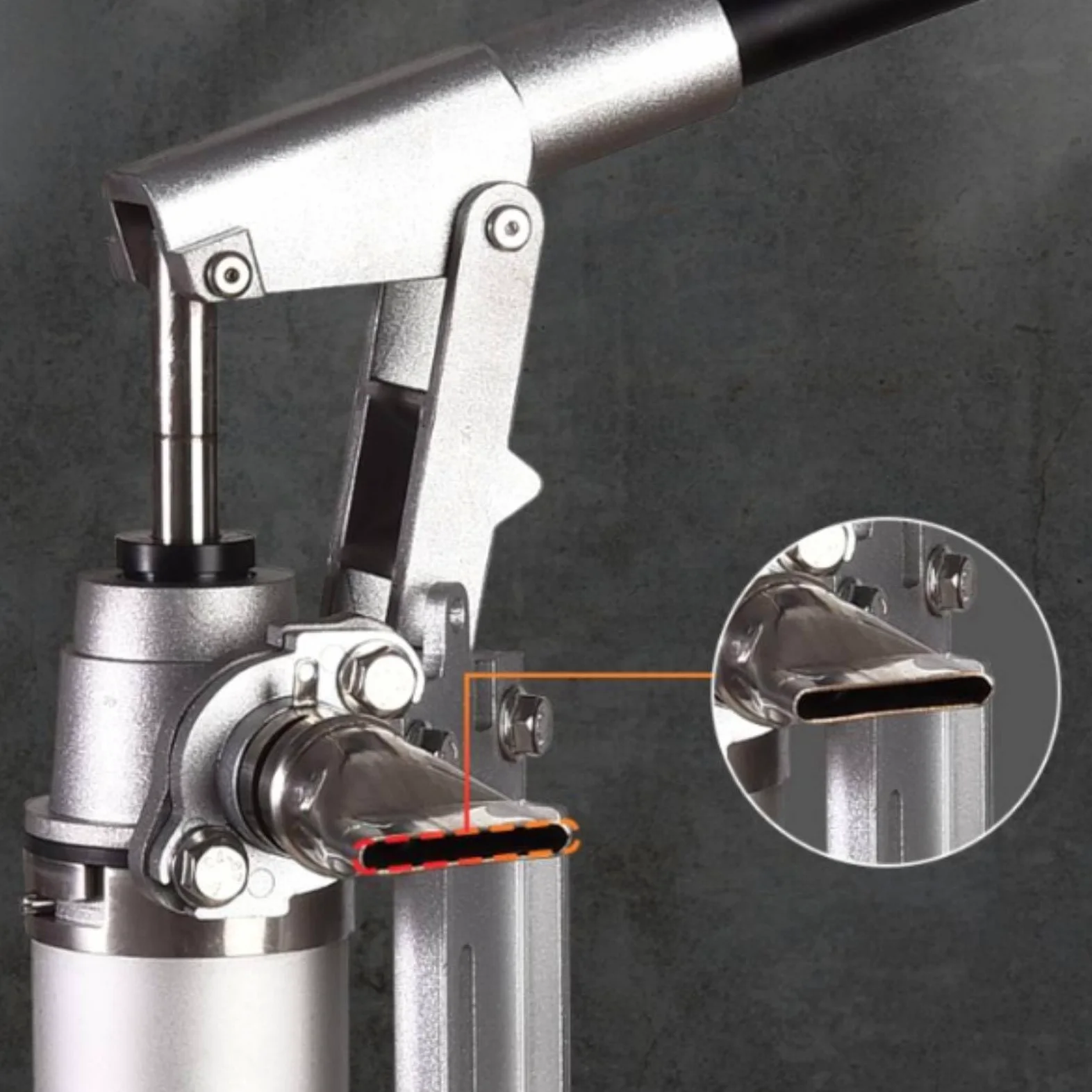 predolo Edelstahlpumpe mit Standfuß manuell Hebelspender mit Bodenplatte freistehend Pastenspender Handhebel für Handwerker, Heimwerker, Hobbykeller